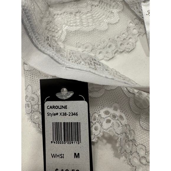 NEW Frederick's of Hollywood Caroline Lace Cheeky Panties Size M White NWT - Picture 7 of 8